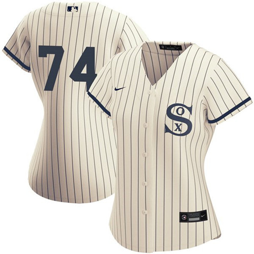 Women's Chicago White Sox Field of Dreams #74 Eloy Jimenez Cream Jersey