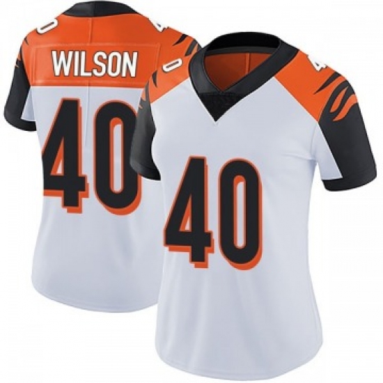 Women's Cincinnati Bengals #40 Brandon Wilson Nike White Jersey
