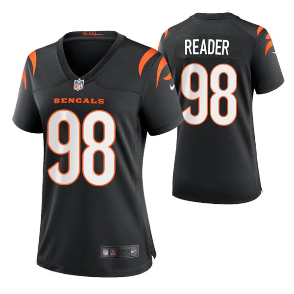 Women's Cincinnati Bengals #98 D.J. Reader Nike Black Team Color Limited Jersey