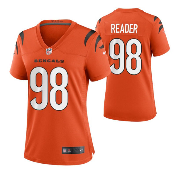 Women's Cincinnati Bengals #98 D.J. Reader Nike Orange Alternate Limited Jersey