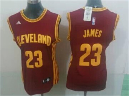 Women's Cleveland Cavaliers #23 LeBron James 2015 Red Revolution 30 Swingman Jersey