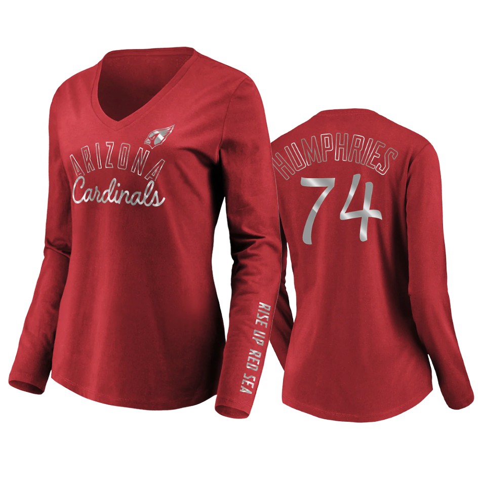 Women's D.J. Humphries Cardinal Cardinals Iconic All Out Glitz T-Shirt