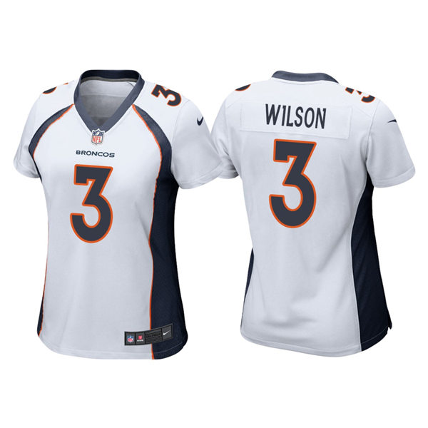 Women's Denver Broncos #3 Russell Wilson Nike Navy Limited Player Jersey