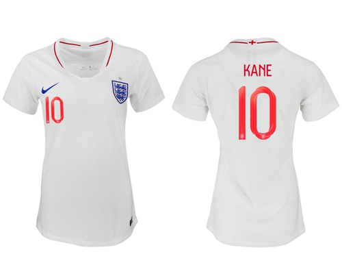 Women's England #10 Kane Home Soccer Country Jersey