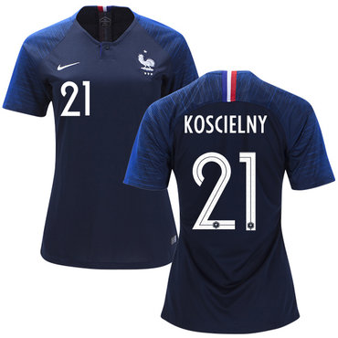 Women's France #21 Koscielny Home Soccer Country Jersey