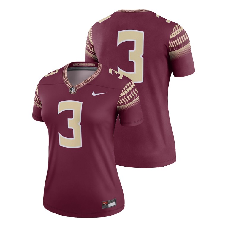 Women's Garnet Nike College Football Florida State Seminoles Legend Jersey