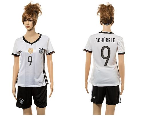 Women's Germany #10 Podolski Home Soccer Country Jersey