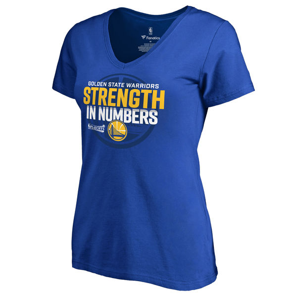 Women's Golden State Warriors Fanatics Branded Royal Participant Drive T-Shirt