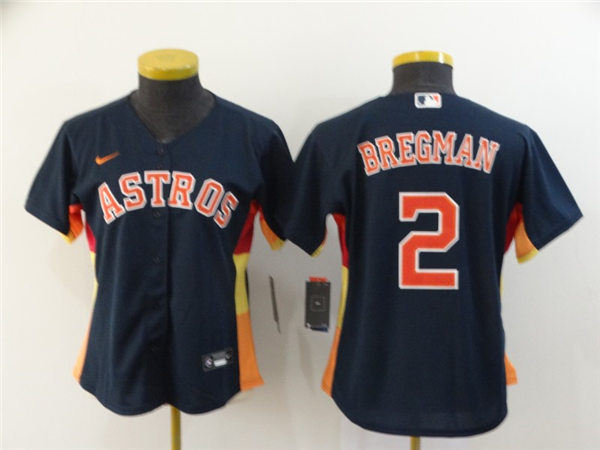 Women's Houston Astros #2 Alex Bregman Nike Navy Jersey