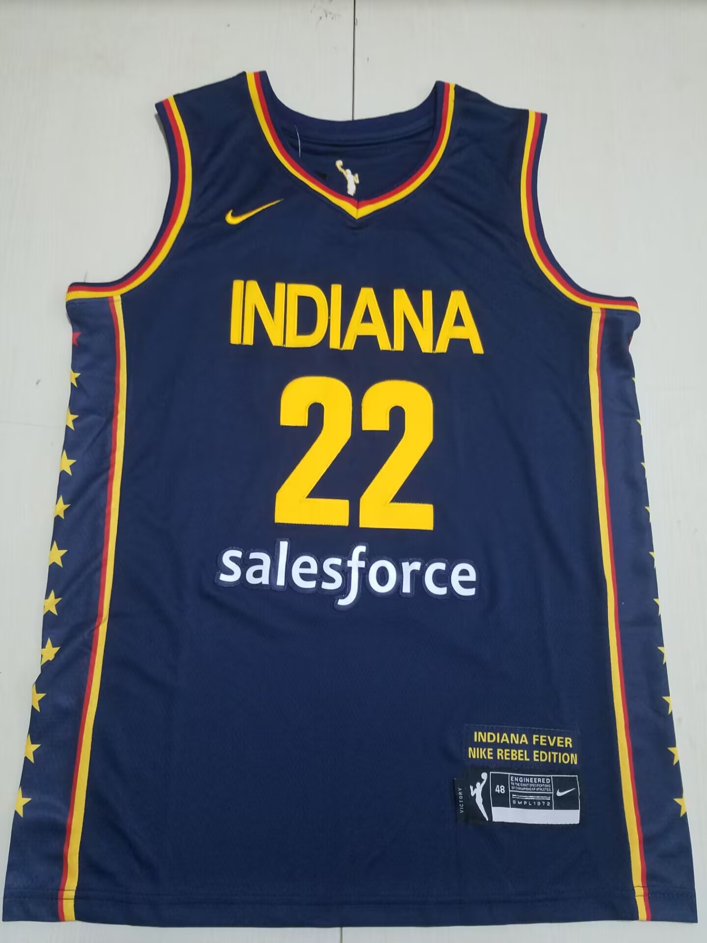 Women's Indiana Fever #22 Caitlin Clark Black Stitched Jersey 1