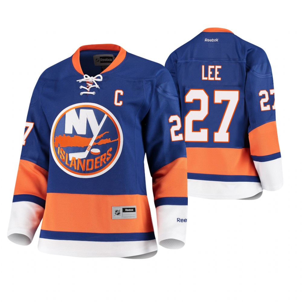 Women's Islanders #27 Anders Lee Premier Home Jersey Royal