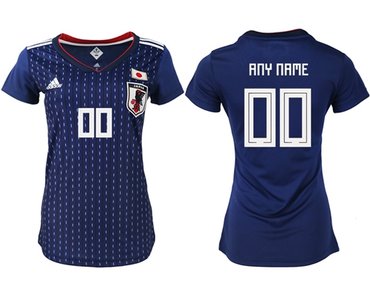 Women's Japan Personalized Home Soccer Country Jersey