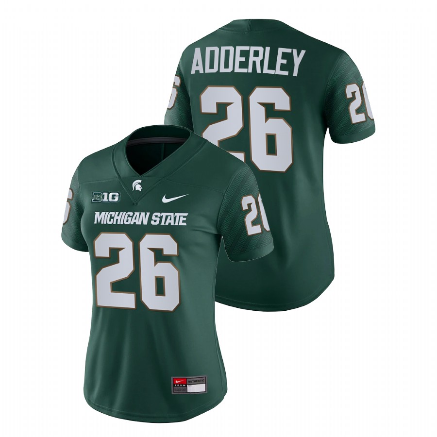 Women's Jersey Michigan State Spartans Herb Adderley Green College Football Game Jersey