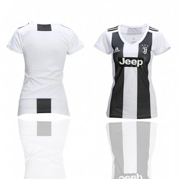 Women's Juventus Blank Home Soccer Club Jersey