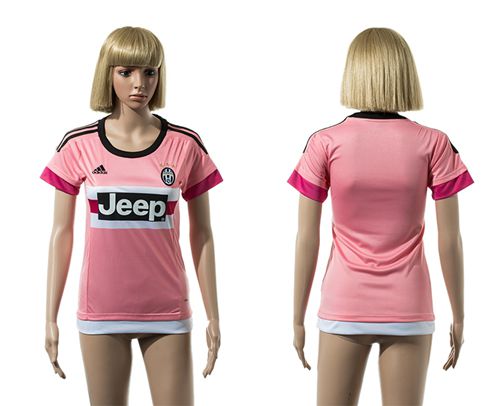 Women's Juventus Blank Pink Soccer Club Jersey