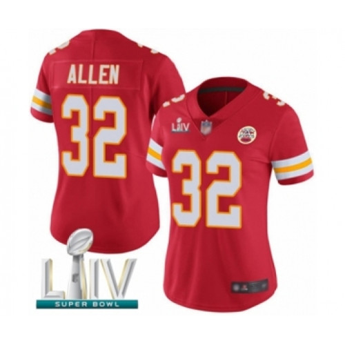 Women's Kansas City Chiefs #32 Marcus Allen Red Team Color Vapor Untouchable Limited Player Super Bowl LIV Bound Football Jersey