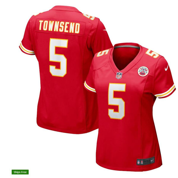 Women's Kansas City Chiefs #5 Tommy Townsend Nike Red Limited Jersey
