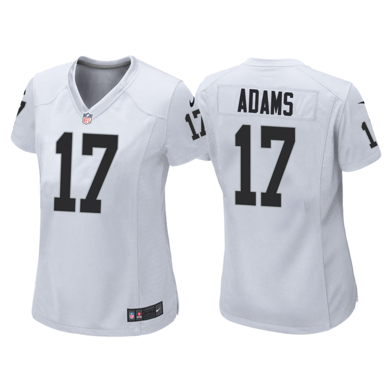 Women's Las Vegas Raiders #17 Davante Adams Nike White Limited Jersey