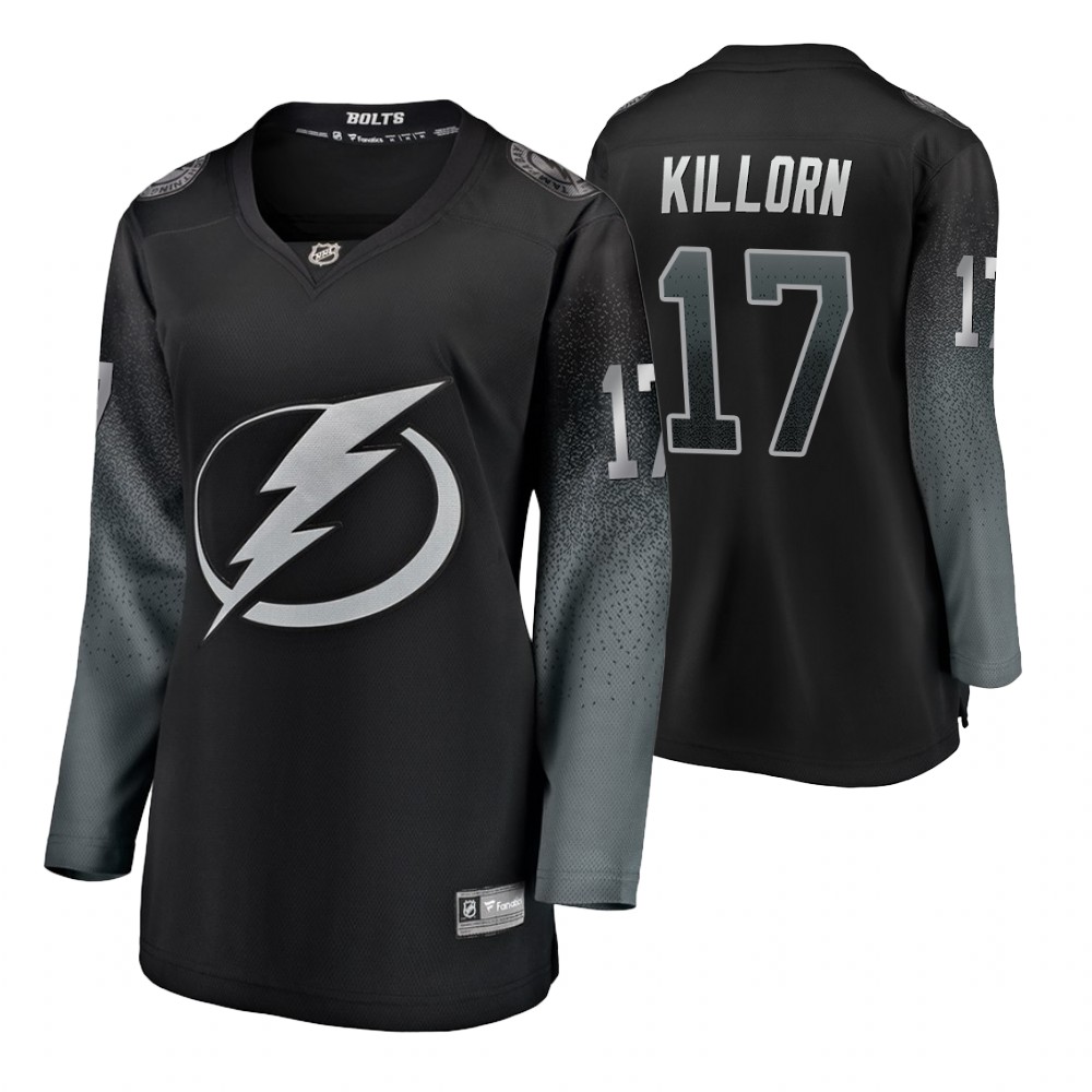 Women's Lightning #17 Alex Killorn Fanatics Branded Alternate Jersey Black