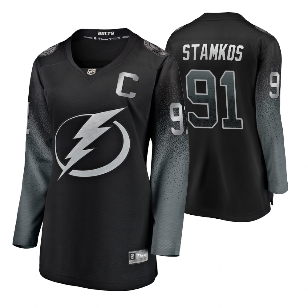 Women's Lightning #91 Steven Stamkos Fanatics Branded Alternate Jersey Black