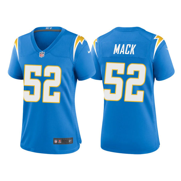 Women's Los Angeles Chargers #52 Khalil Mack Nike Powder Blue Limited Jersey
