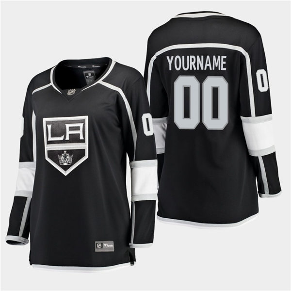 Women's Los Angeles Kings Custom Home Breakaway Player Black Jersey Stitched