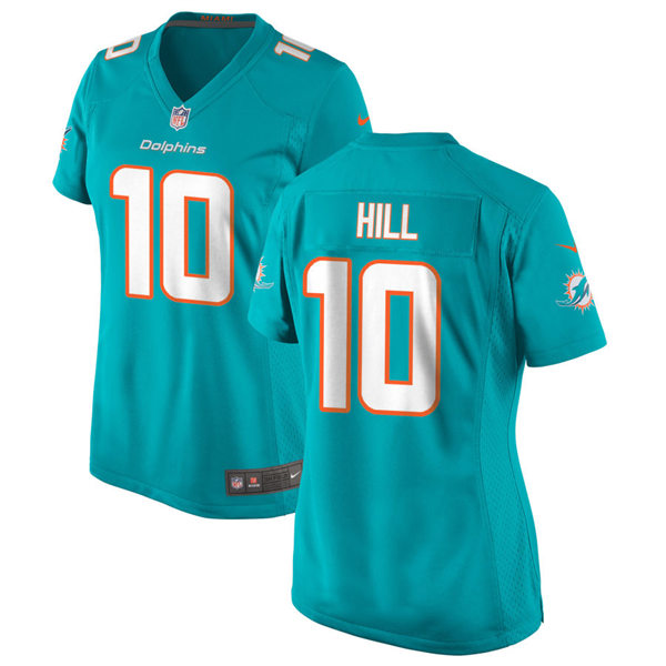 Women's Miami Dolphins #10 Tyreek Hill Nike Aqua Limited Jersey