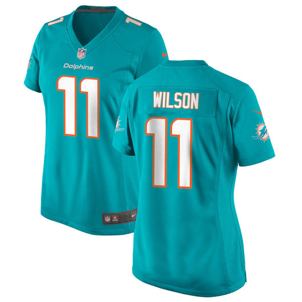 Women's Miami Dolphins #11 Cedrick Wilson Jr. Nike Aqua Limited Jersey