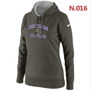Women's NEW Baltimore Ravens Heart & Soul Pullover Hoodie Grey