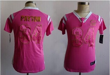 Women's NEW Bears #34 Walter Payton Pink NFL Elite Draft Him Shimmer jersey