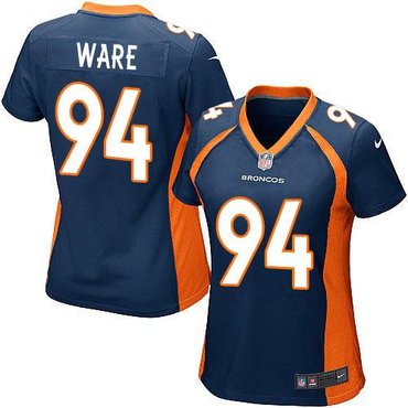 Women's NEW Broncos #94 DeMarcus Ware Blue Alternate NFL New Limited Jersey