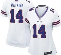 Women's NEW Buffalo Bills #14 Sammy Watkins White NFL Limited Jersey