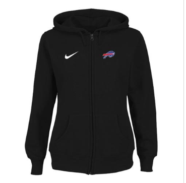 Women's NEW Buffalo Bills Ladies Tailgater Full Zip Hoodie Black