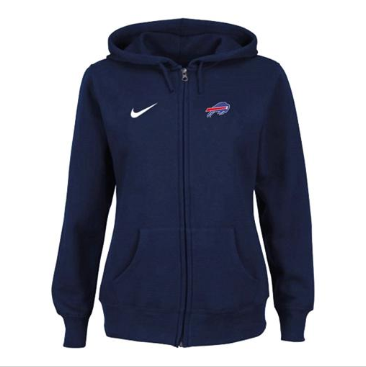 Women's NEW Buffalo Bills Ladies Tailgater Full Zip Hoodie Blue