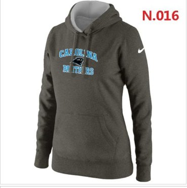 Women's NEW Carolina Panthers Heart & Soul Pullover Hoodie Grey
