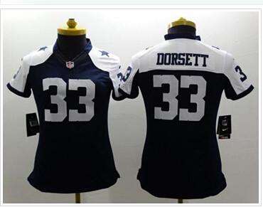 Women's NEW Cowboys #33 Tony Dorsett Navy Blue Thanksgiving Throwback NFL Limited Jersey