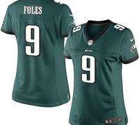 Women's NEW Eagles #9 Nick Foles Midnight Green Team Color NFL Jersey
