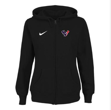 Women's NEW Houston Texans Ladies Tailgater Full Zip Hoodie Black