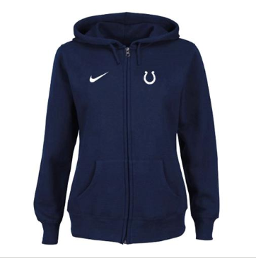 Women's NEW Indianapolis Colts Ladies Tailgater Full Zip Hoodie Blue