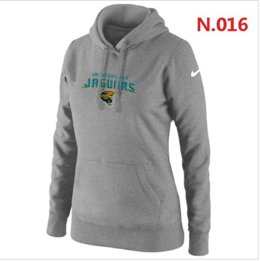 Women's NEW Jacksonville Jaguars Heart & Soul Pullover Hoodie Light Grey