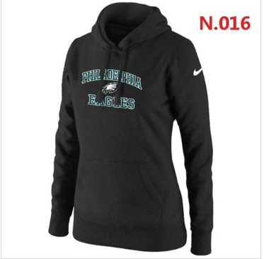 Women's NEW Philadelphia Eagles Heart & Soul Pullover Hoodie Black
