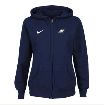 Women's NEW Philadelphia Eagles Ladies Tailgater Full Zip Hoodie Blue