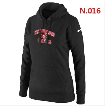 Women's NEW San Francisco 49ers Heart & Soul Pullover Hoodie Black