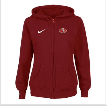 Women's NEW San Francisco 49ers Ladies Tailgater Full Zip Hoodie Red