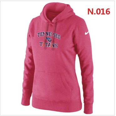 Women's NEW Tennessee Titans Heart & Soul Pullover Hoodie Pink