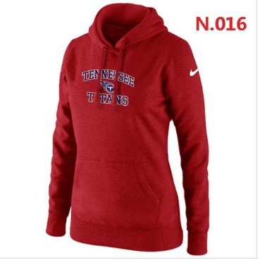 Women's NEW Tennessee Titans Heart & Soul Pullover Hoodie Red
