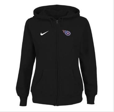 Women's NEW Tennessee Titans Ladies Tailgater Full Zip Hoodie Black