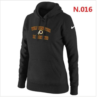 Women's NEW Washington Redskins Heart & Soul Pullover Hoodie Black