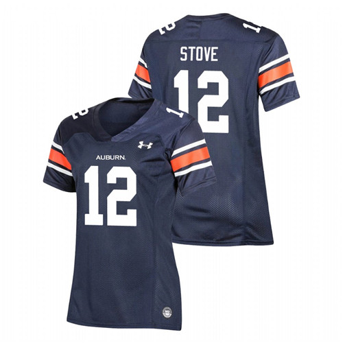 Women's Navy Auburn Tigers Eli Stove Replica Football Jersey