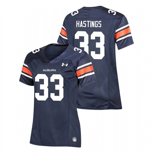 Women's Navy Auburn Tigers Will Hastings Replica Football Jersey